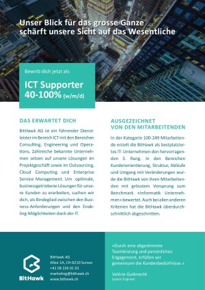 Seite 1 ICT Supporter 40-100% (w/m/d)