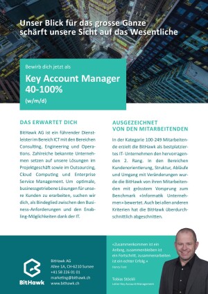 Seite 1 Key Account Manager 40 - 100% (w/m/d)